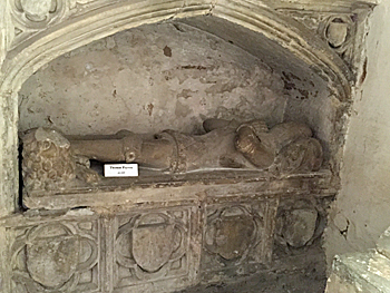 The tomb of Thomas Peyvre June 2015